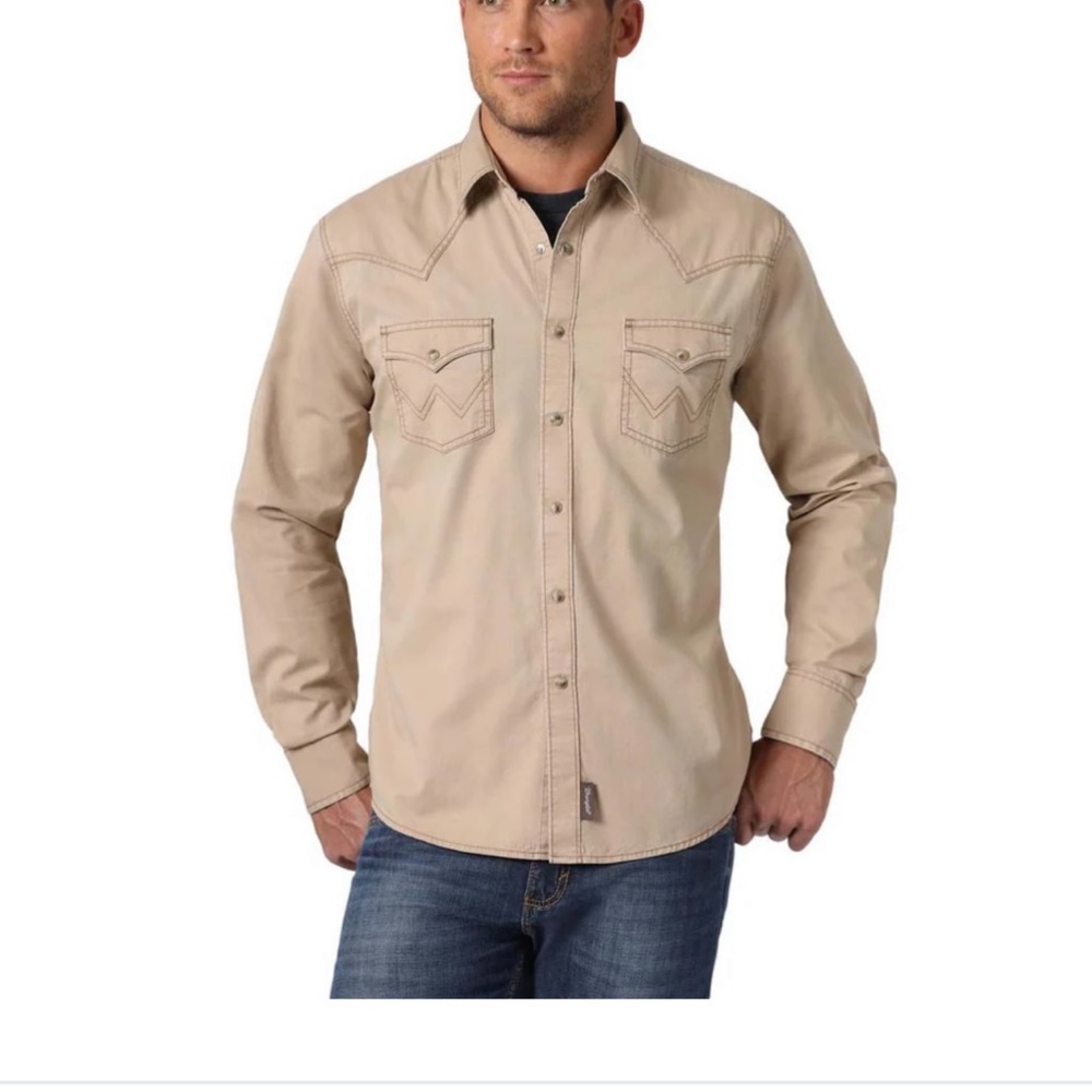Wrangler Retro Premium Tan Shirt men’s size XL